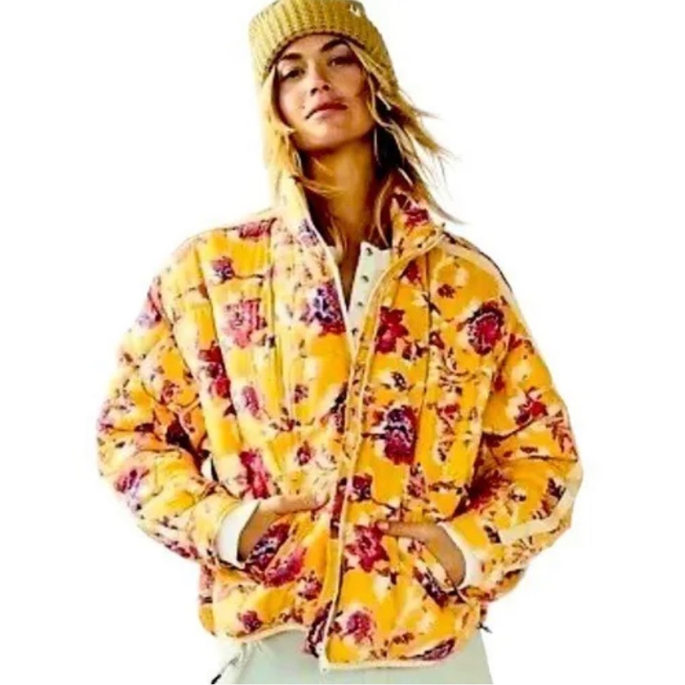 Free People Movement Yellow Packable Pippa Jacket